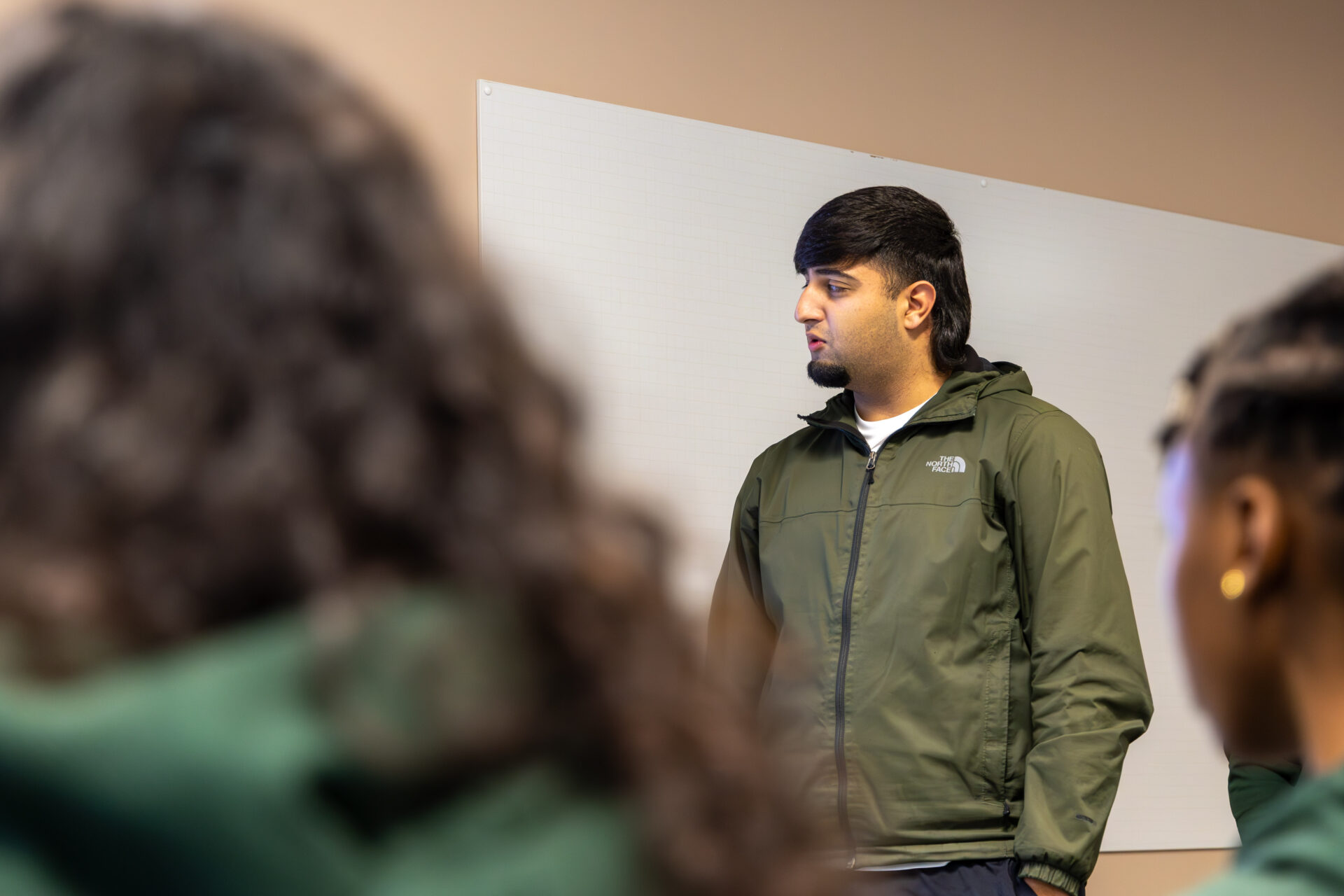 Male student using our T Level Business Suite Facilities