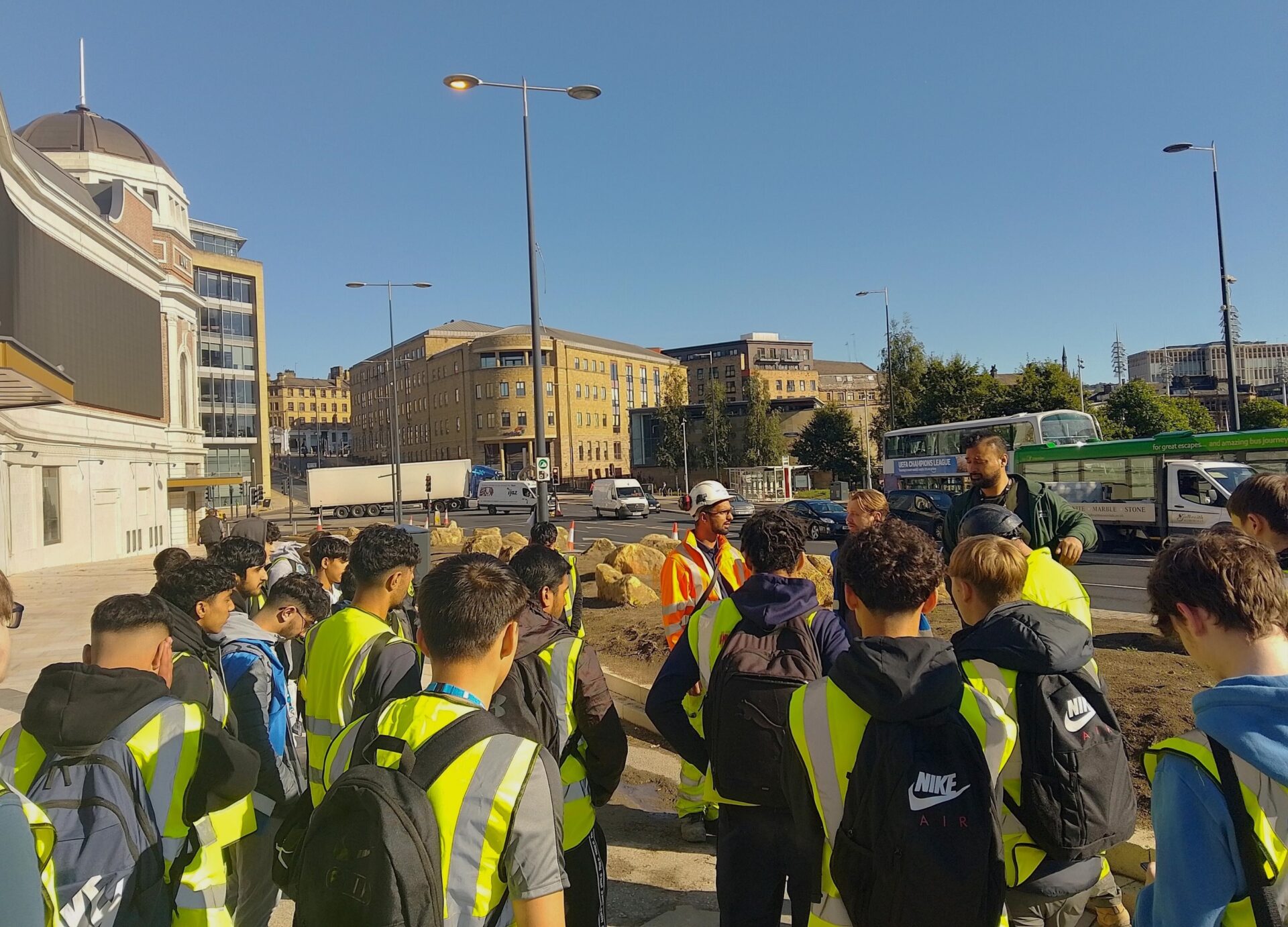 Electrical Students Tour City Centre Transformation Work