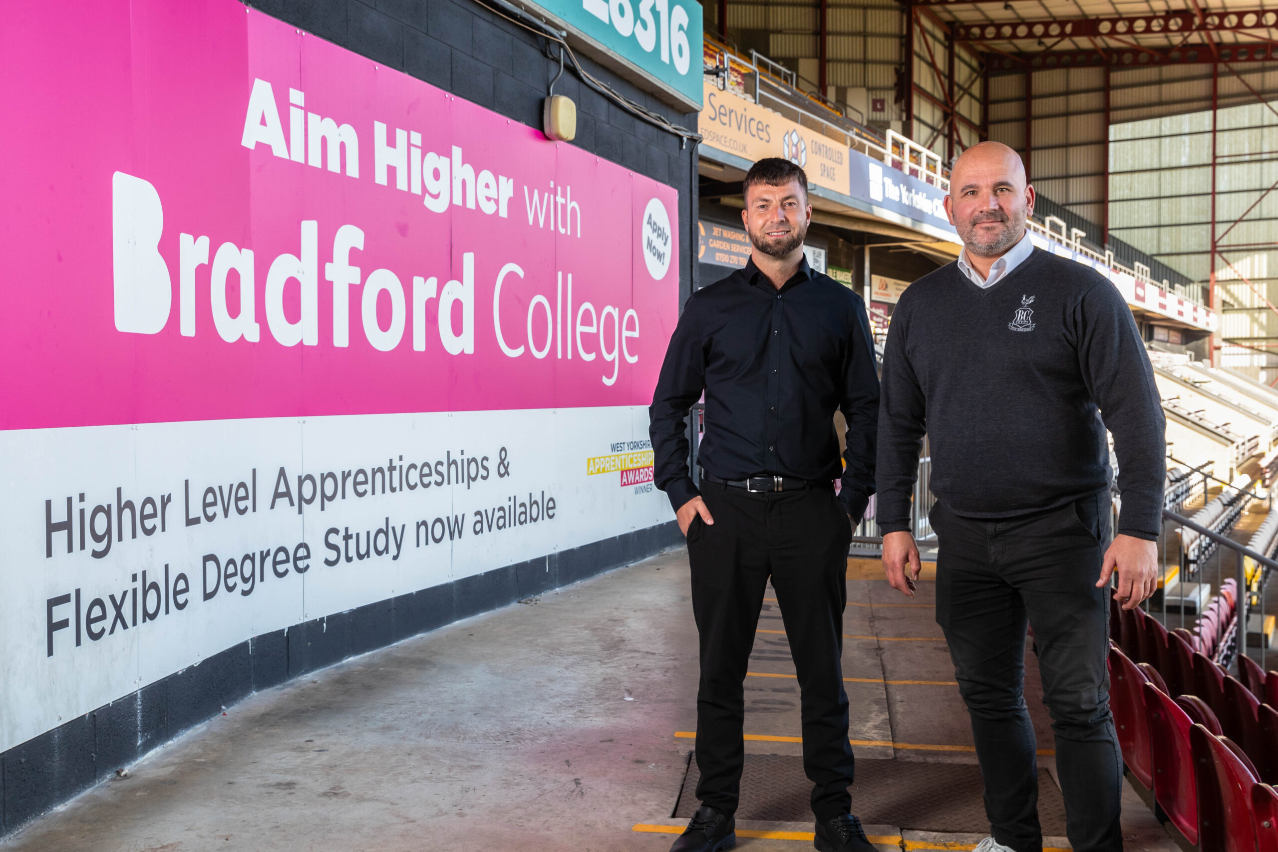 Bradford College continues as main partner and official digital partner of Bradford City AFC