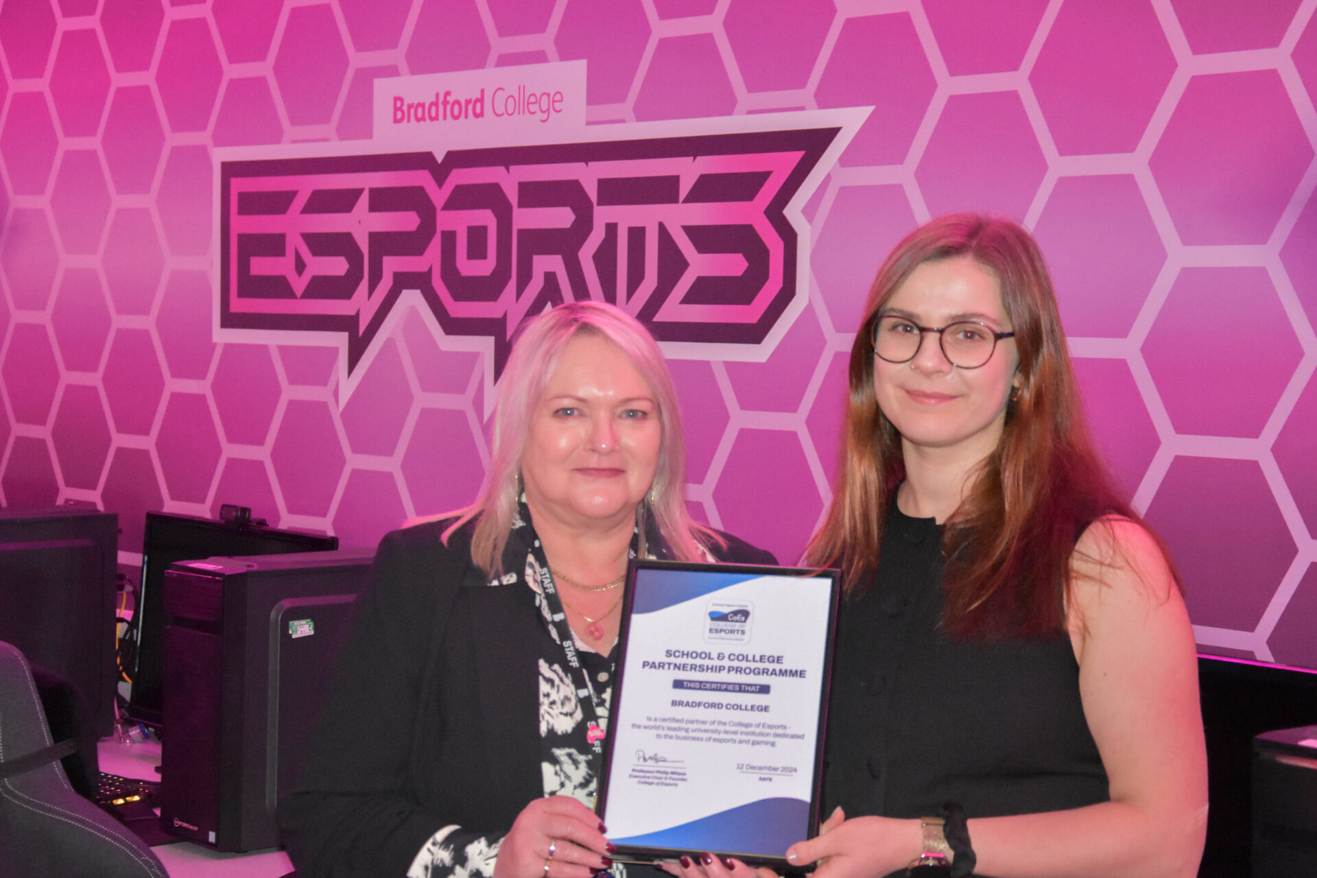 Bradford College partners with College of Esports