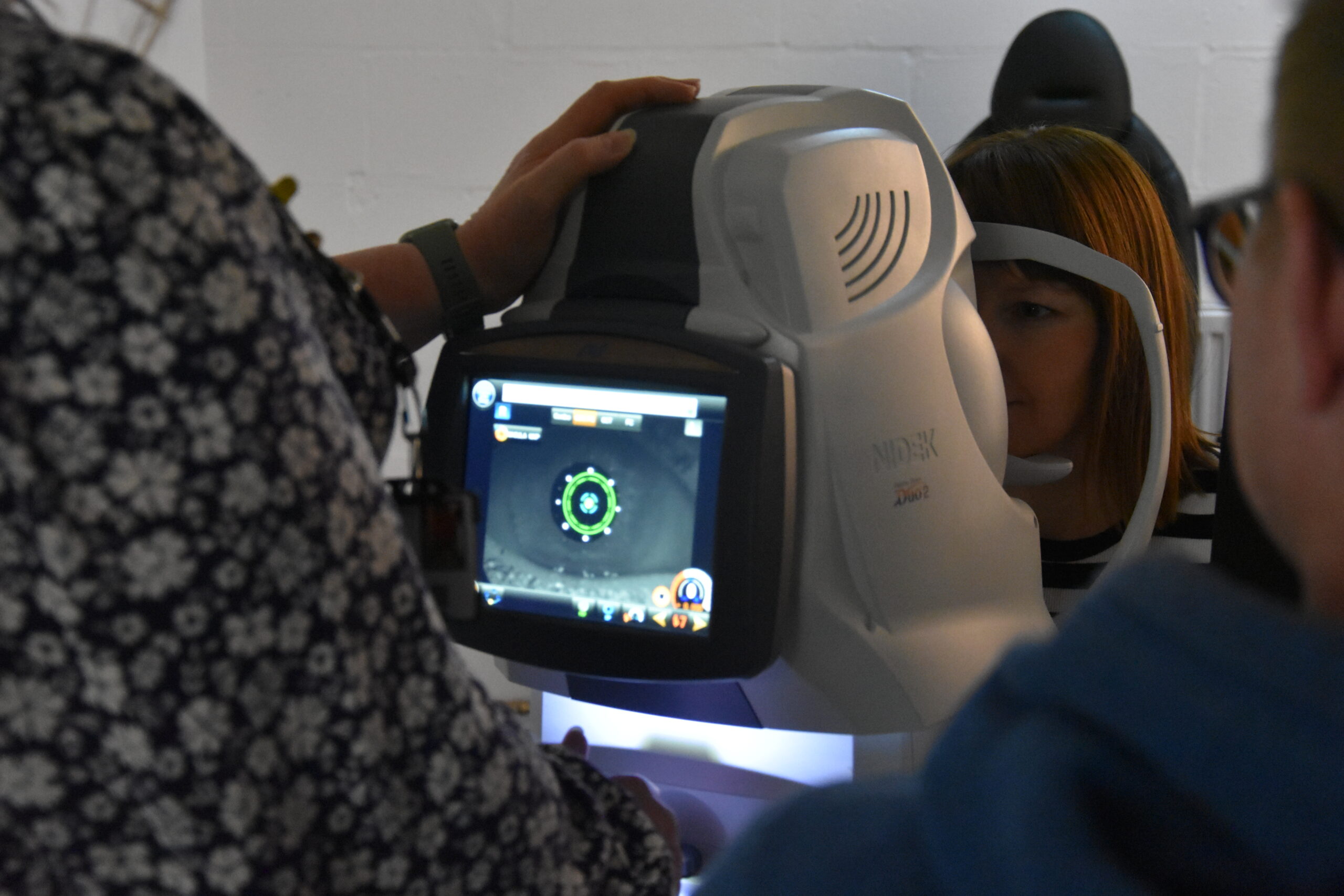 Ophthalmic Students undertaking eye tests