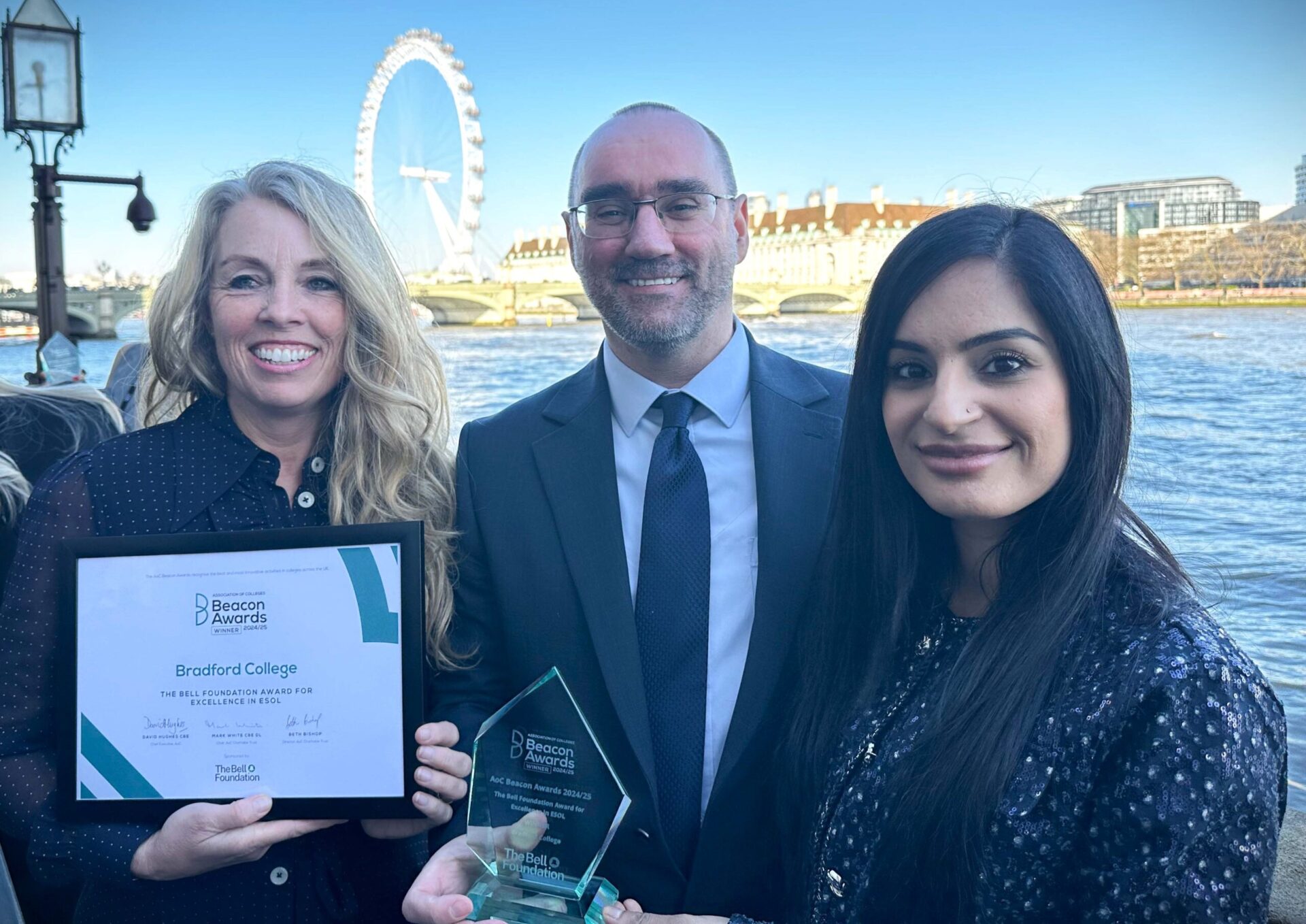 Bradford College Wins Prestigious National Education Award